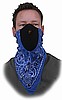 Blue Paisley Neodanna, Half Face Mask
